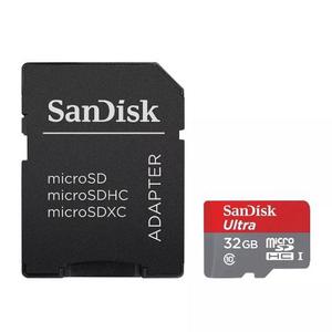 Sandisk Ultra, Tarjeta Micro Sdhc De 32gb Uhs-i Hasta 80mb/s