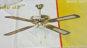 Ventilador De Techo Y Lamparas, Color Bronce. Nuevo