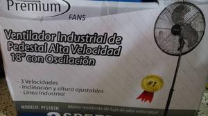 Ventilador Industrial Premium De Pedestal Alta Velocidad New