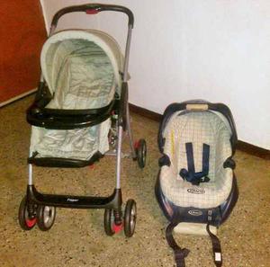 Coche Mecedora Y Porta Bebe