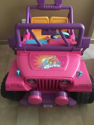 Jeep Carro Eléctrico De Barbie Fisher Price Power Wheels