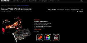 Tarjeta De Vídeo Radeon Rx 470 G1 Gaming 4g