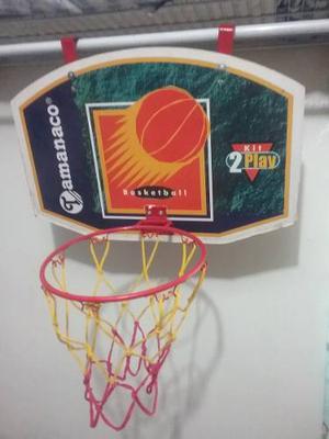 Aro De Basketbal Y Balon Spalding De La Nba Original