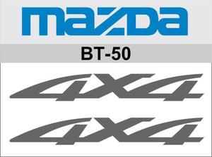 Calcomania 4x4 Mazda Bt-50 (incluye El Par)