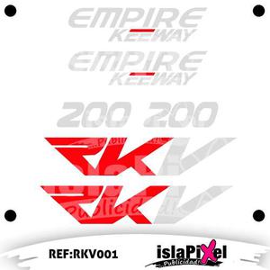 Calcomania Kit Empire Keeway Rkv200 Sticker