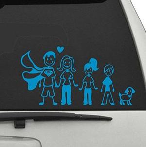 Calcomania Para Carro Grupo Familiar Family Stickers