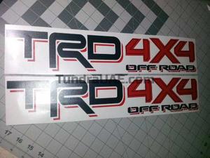 Calcomania Trd 4x4 Off Road, Toyota, Tundra, Hilux, Meru.