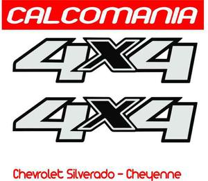 Calcomanias 4x4 Para Chevrolet Silverado - Cheyenne Pick Up