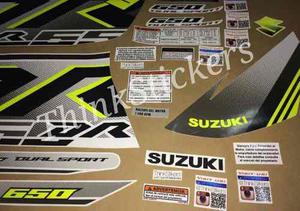 Calcomanias Dr 650 Suzuki Detalles En Fosforescente