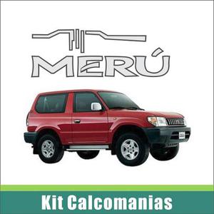 Calcomanias Meru (kit Completo)
