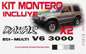 Calcomanias Mitsubishi Montero Dakar Kit Diseño Original