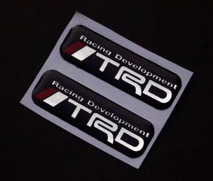 Emblema Trd En Relieve Aluminio Flexible Para Toyota Unidad