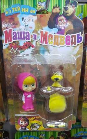 Figuras Masha Y El Oso 15cm Plastico