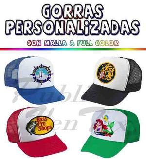 Gorras Personalizadas De Malla Sublimadas Publicitarias