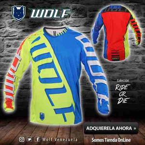 Jersey Marca Wolf Clothing Mtb, Ciclismo, Motocross, Running