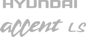 Kit De Calcomanias Hyundai Accent Ls, Diseño 100% Original.
