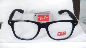 Monturas Lentes Tipo Ray Ban Wayfarer Negros