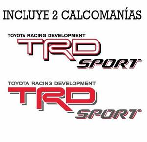 Par De Calcomanías Toyota Trd Sport, Tacoma, Hilux, Tundra