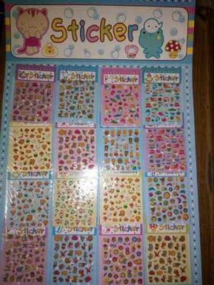 Stickers Calcomania Docente Cotillon Lamina (16 Sobres)