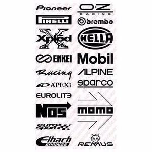 Stickers Vinil Auto Tuning 18 Logos Racing Calcomanias