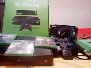 Vendo Xbox One, Con Dos Controles, Cargador + Kinet 3 Juegos