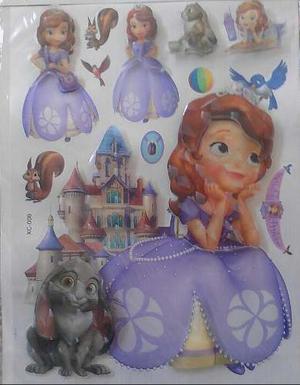 Vinil Vinilos Stickers Calcomania 3d Princesa Sofia