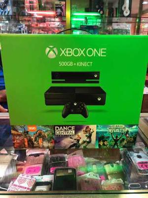 Xbox One Con Kinect Y 3 Juegos Nuevo
