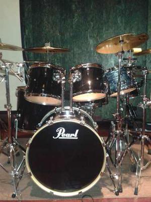 Bateria Pearl Export Negra 5 Piezas (sin Platillos)