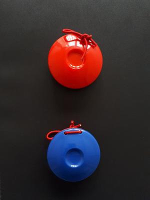 Castañuelas Color Azul Y Rojo - Datemusica