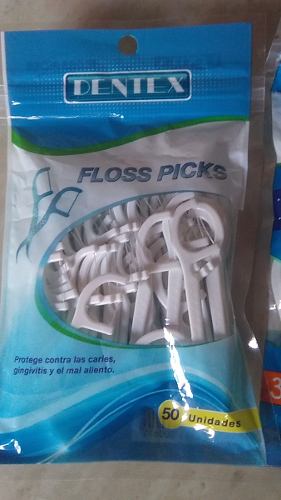 Hilos Dental Floss Pick 50 Unid