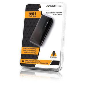 Concentrador O Hub Usb 4 Puertos Argom 88h 15d