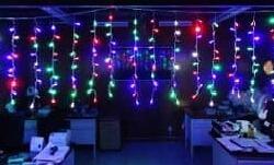 Luces Led Navidad Lluvia Malla Navideñas 100 Luces 8 Func