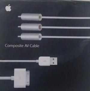 Cable Audio/video Rca Iphone 4/4s Apple Original