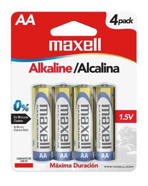 Pila Bateria Alcalina Aa Paquete De 4 Maxell
