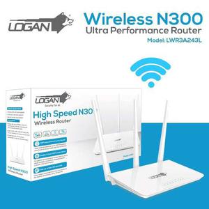 Router 3 Antenas 300mbs Wifi Inalambrico Logan Alto