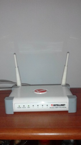 Router Inalambrico Para Red Wifi Intellinet De Dos Antenas