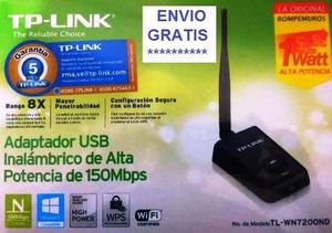 Tarjeta De Red Inalambrica Usb Tl-wnnd Envio Gratis Mrw