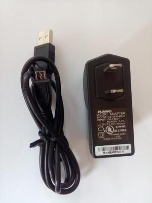 Cargador De Pared Huawei Taco Con Cable Usb Original Microu