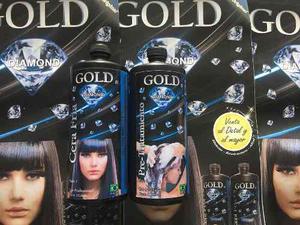 Cera Fria Capilar Gold Diamond Original Un Litro Paso 1 Y 2