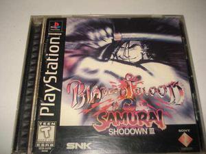 Juego De Coleccion Samurai Shodown Iii Para Playstation One