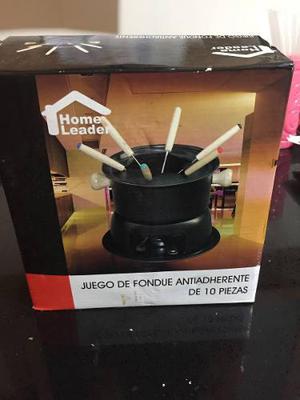 Juego De Fondue Antiadherente De 10 Piezas