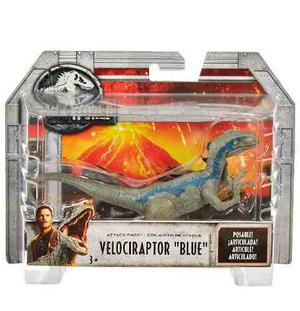 Figura Jurassic World Velociraptor Blue Mattel Articulado