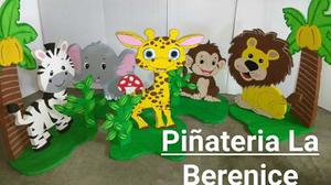 Figuras En Animes Para Fiestas Infantiles Baby Shower Safari