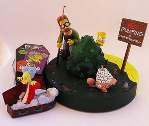 Figuras Simpsons Bart, Flanders, Burns Dracula Coleccion
