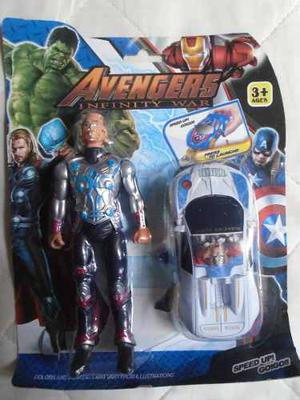 Muñeco Thor Avengers Carro Figura