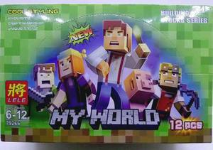 Muñecos Estilo Lego Figuras Minecraft World 12 Pcs