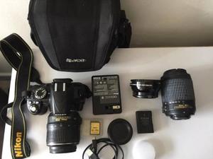 Nikon D3100 + 3 Lentes + Bolso Abit + Accesorios