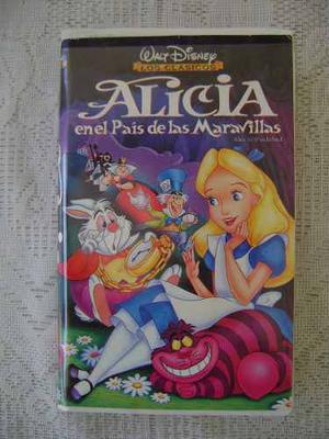 Pelicula De Vhs De Disney Alicia En El Pais De Las Maravilla