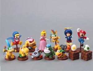 Set De 13 Figuras De Super Mario Bros Coleccion 3-5 Cm