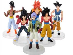 Set De 6 Figuras Dragon Ball 12cm Coleccion Goku